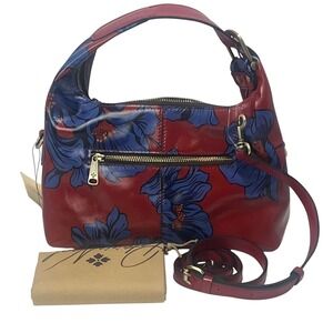 Patricia Nash Red Koumi Leather Grecian Rose Crossbody Shoulder Bag Purse NWT
